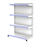 Gôndolas de Aço Ponta de Gôndola 1,24x0,90m - W3 - 15010