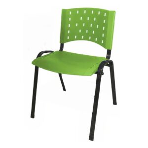 Cadeira Fixa 04 Pés Plástica (Polipropileno) - Cor Amarelo - MRPLAST - PMD - 31233