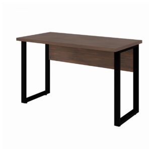 Mesa Escritório PÉ QUADRO - 1,20x0,60m - S/ Gavetas - MARSALA/PRETO - 25469