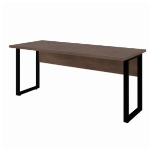 Mesa Escritório PÉ QUADRO 1,70x0,70m -S/ Gavetas - MARSALA/PRETO - 25474