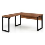 Móveis para Escritório Mesa de Escritório em L Diretor Premium 170x160cm Tampo 40mm – Sevilha / Preto - 24478