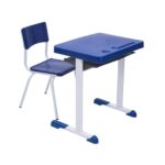 Kit Escolar Individual  AZUL – (Mesa e Cadeira) – JUVENIL 06 a 09 Anos 40999