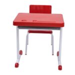 Kit Escolar Individual  – (Mesa e Cadeira) – JUVENIL 06 a 09 Anos COR VERMELHO - 41082