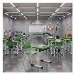 Conjunto Escolar Verde com Mesa e Cadeira 03 a 06 Anos