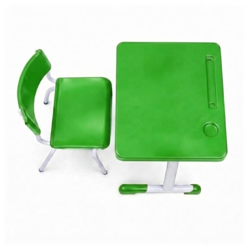 Conjunto Escolar Verde com Mesa e Cadeira 03 a 06 Anos