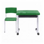 Conjunto Escolar Verde com Mesa e Cadeira 03 a 06 Anos