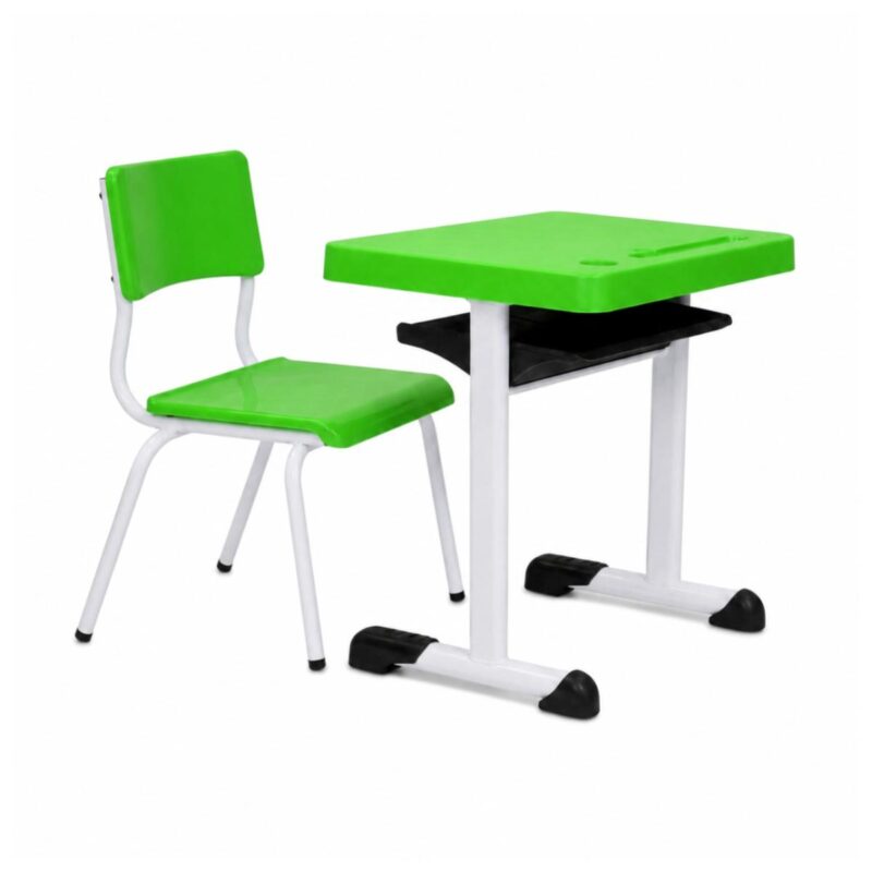 Conjunto Escolar Verde com Mesa e Cadeira 06 a 10 Anos Conjunto Escolar Verde com Mesa e Cadeira 06 a 10 Anos