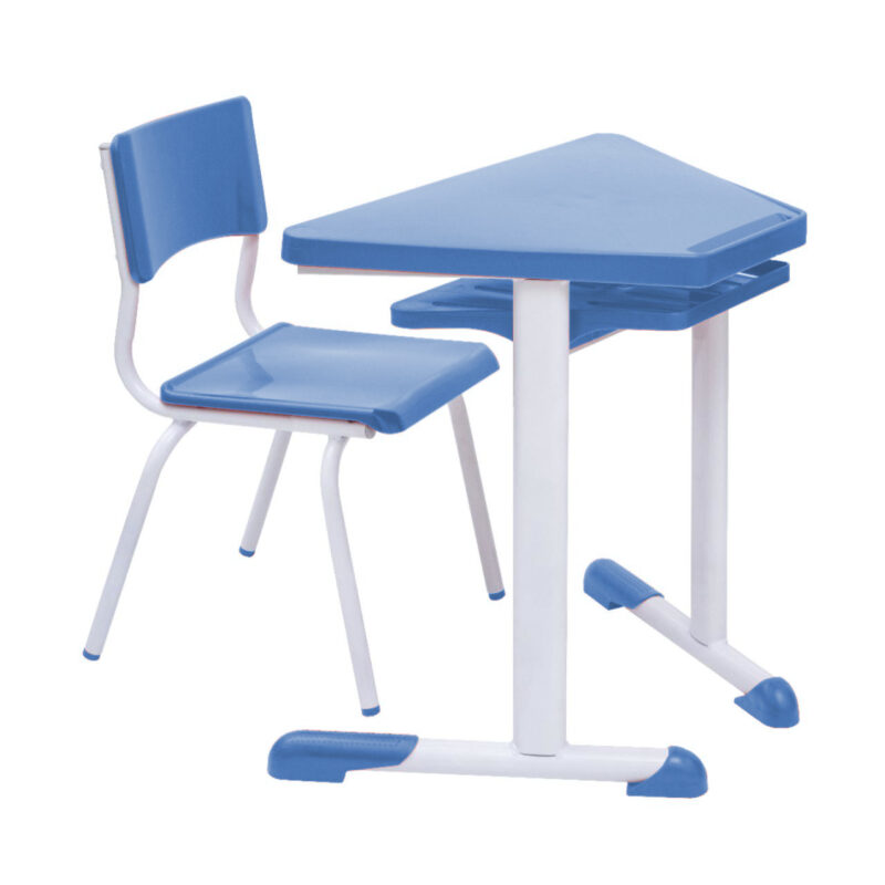 Conjunto Escolar Hexagonal BABY Mesas e Cadeiras - 06 A 09 anos - JUVENIL - POLLO MÓVEIS - 41005