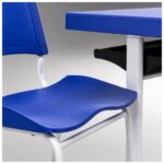 Conjunto Escolar Individual Adulto com Mesa e Cadeira Azul
