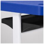 Conjunto Escolar Individual Adulto com Mesa e Cadeira Azul