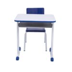 Kit Escolar Individual AZUL – (Mesa e Cadeira) – JUVENIL – MADEIRA - COR AZUL - 40091