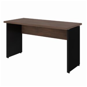 Mesa Escritório PÉ PAINEL – 1,35×0,60m – S/ Gavetas – MARSALA/PRETO – 25420