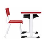 Conjunto Escolar Vermelho com Mesa e Cadeira 06 a 10 Anos