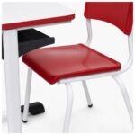 Conjunto Escolar Vermelho com Mesa e Cadeira 06 a 10 Anos