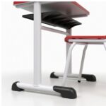 Conjunto Escolar Vermelho com Mesa e Cadeira 06 a 10 Anos