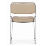 Cadeira Interlocutor Estofada Denver - Cor Fendi - 30406