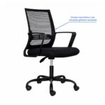 Cadeira de Escritório Cadeira de Escritório Presidente Ergonômica Giratória Preta