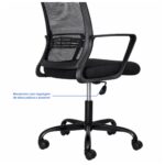 Cadeira de Escritório Cadeira de Escritório Presidente Ergonômica Giratória Preta
