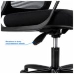 Cadeira de Escritório Cadeira de Escritório Presidente Ergonômica Giratória Preta