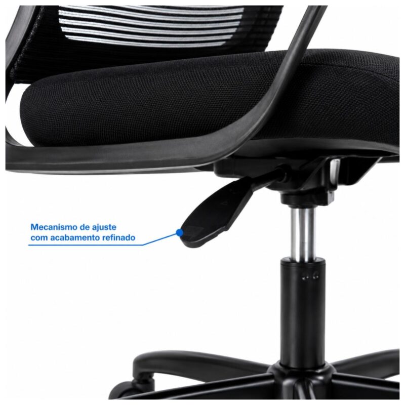 Cadeira de Escritório Cadeira de Escritório Presidente Ergonômica Giratória Preta