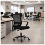 Cadeira de Escritório Cadeira de Escritório Presidente Ergonômica Giratória Preta