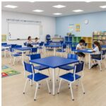 Conjunto Escolar Coletivo Infantil 4 Cadeiras 03 a 06 Anos