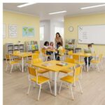 Conjunto Escolar Coletivo Infantil 4 Cadeiras 03 a 06 Anos