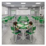 Conjunto Escolar Coletivo Infantil 4 Cadeiras 03 a 06 Anos