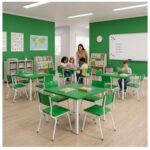 Conjunto Escolar Coletivo Infantil 4 Cadeiras 03 a 06 Anos