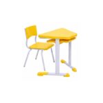 Conjunto Escolar Hexagonal Coletivo com 6 Lugares
