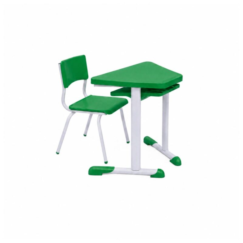 Conjunto Escolar Hexagonal Coletivo com 6 Lugares