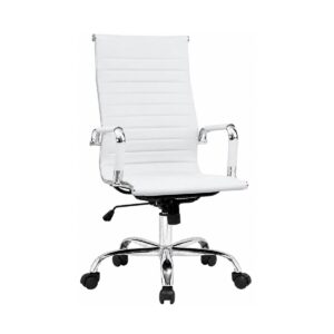 Cadeira Presidente Charles Eames Esteirinha - Cor Branco - Pollo Móveis - 32875