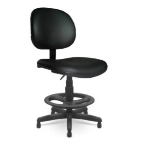 Cadeira Caixa Executiva Lisa com Braço Regulável - (Aranha PMD) - Cor Preta - 35030