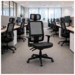 Cadeira Presidente Brizza em Tela aplicada em escritório operacional, call center ou open space.