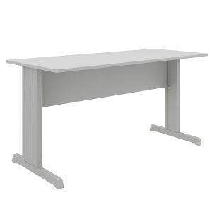 Mesa Escritório 1,50×0,60m – Sem Gavetas – JOB – CINZA/CINZA – 43098