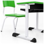 Conjunto Escolar Verde com Mesa e Cadeira 03 a 06 Anos