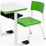 Conjunto Escolar Verde com Mesa e Cadeira 03 a 06 Anos