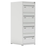 Arquivo de Aço 04 Gav. - CHAPA # 22- Com TRILHO TELESC - (71cm) - 1,33x0,47x0,71m - CZ/CZ - W3 - 18020