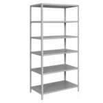 Estante de Aço com 06 Bandejas 58 cm (22/18) - 1,98x0,92x0,58m - W3 - 16041