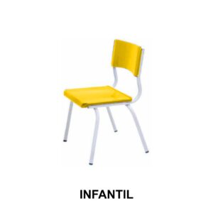 Cadeira ESCOLAR Infantil - Cor AMARELO - 41099