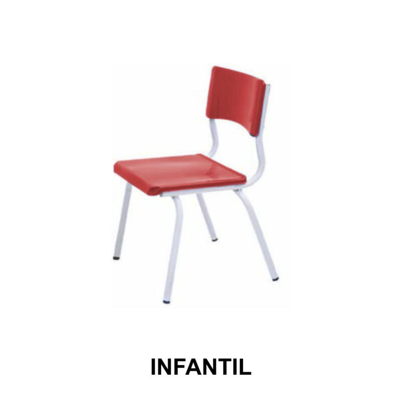 15308775990 copia de cadeira escolar infantil vermelho Cadeira ESCOLAR Infantil - Cor VERMELHO - 41102