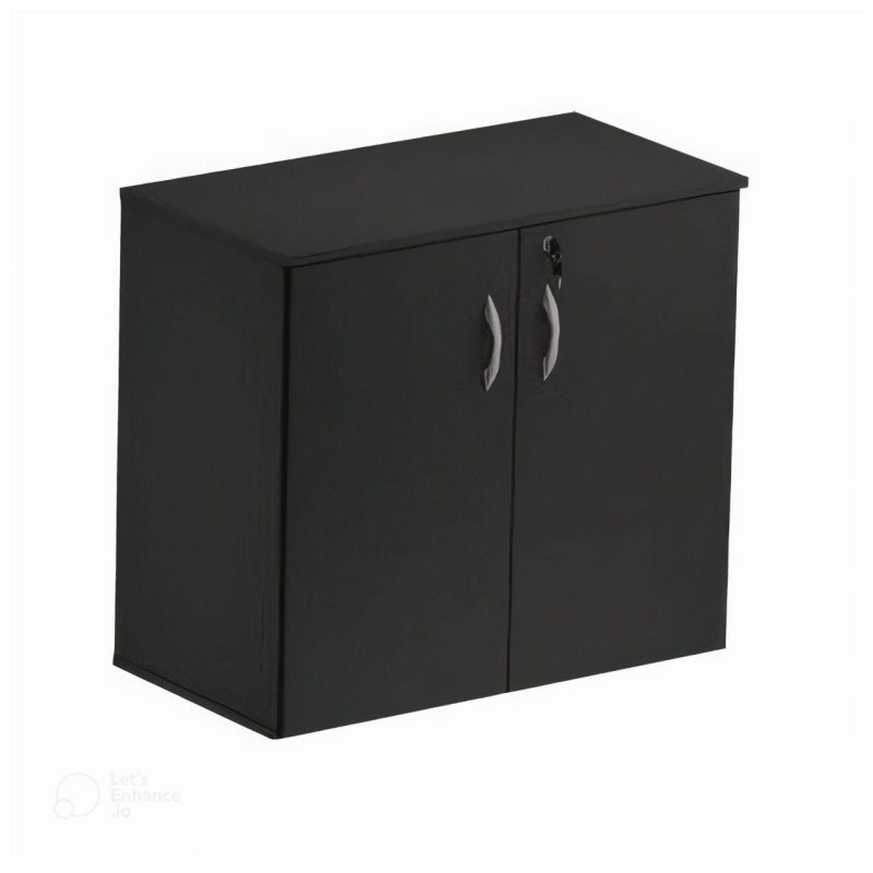 15198512436 preto 1 Armário Baixo com 02 Portas - 0,80x0,42x0,75m - JOB - Cor PRETO - 41207