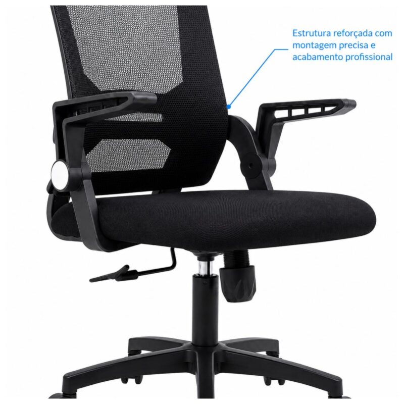 Cadeira de Escritório Cadeira de Escritório Tela Mesh Ajustável para Home Office