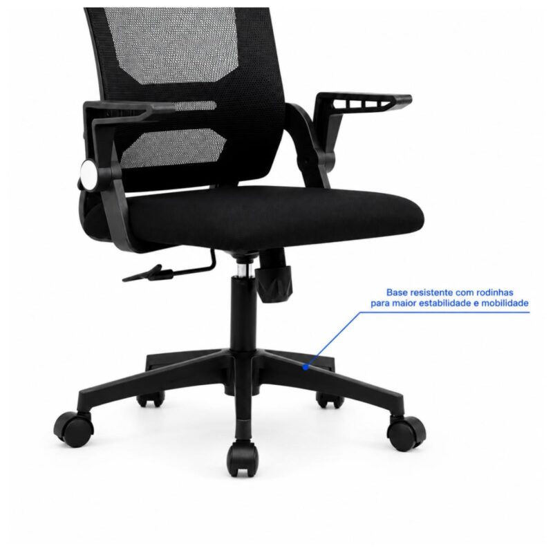 Cadeira de Escritório Cadeira de Escritório Tela Mesh Ajustável para Home Office