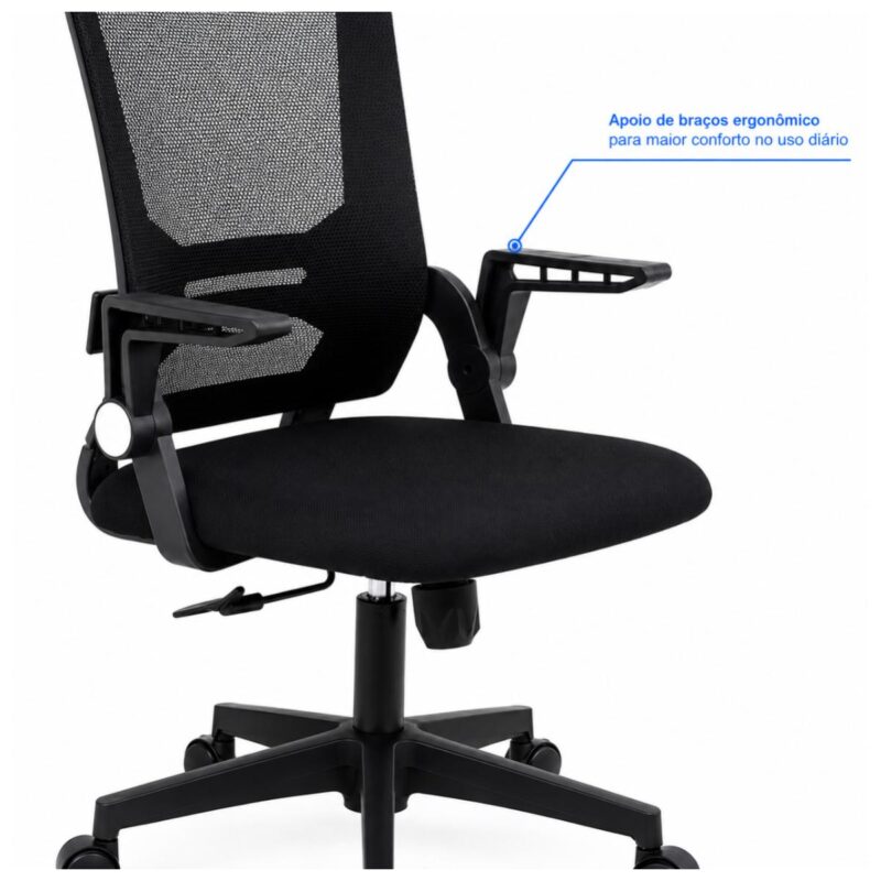 Cadeira de Escritório Cadeira de Escritório Tela Mesh Ajustável para Home Office