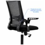 Cadeira de Escritório Cadeira de Escritório Tela Mesh Ajustável para Home Office