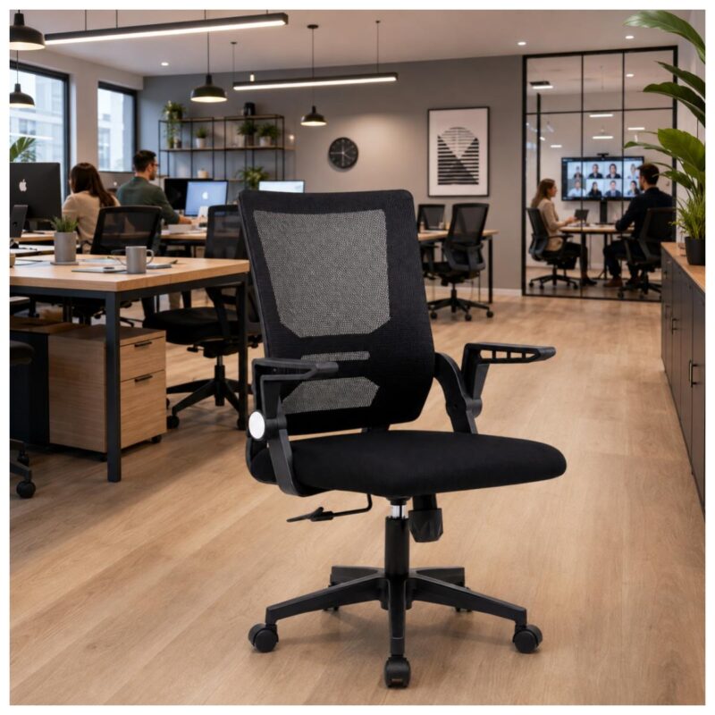 Cadeira de Escritório Cadeira de Escritório Tela Mesh Ajustável para Home Office