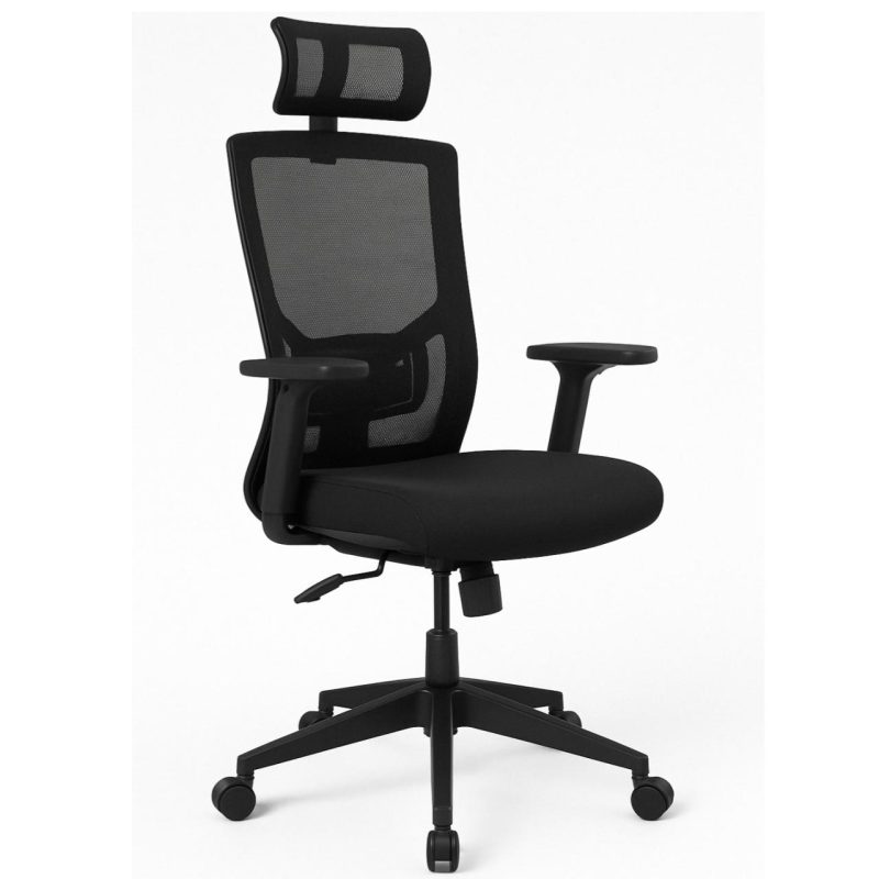 Cadeira Escritório Poltrona Presidente Tela ORION Syncron Giratória - Cor Preto - 32944