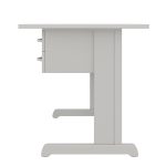 Mesa Escritório 1,20×0,60m c/ Gavetas –  CINZA/CINZA - 53084