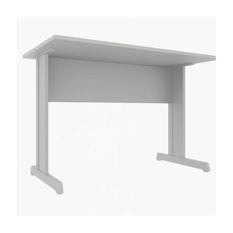 Mesa Escritório 1,20×0,60m c/ Gavetas –  CINZA/CINZA - 53084
